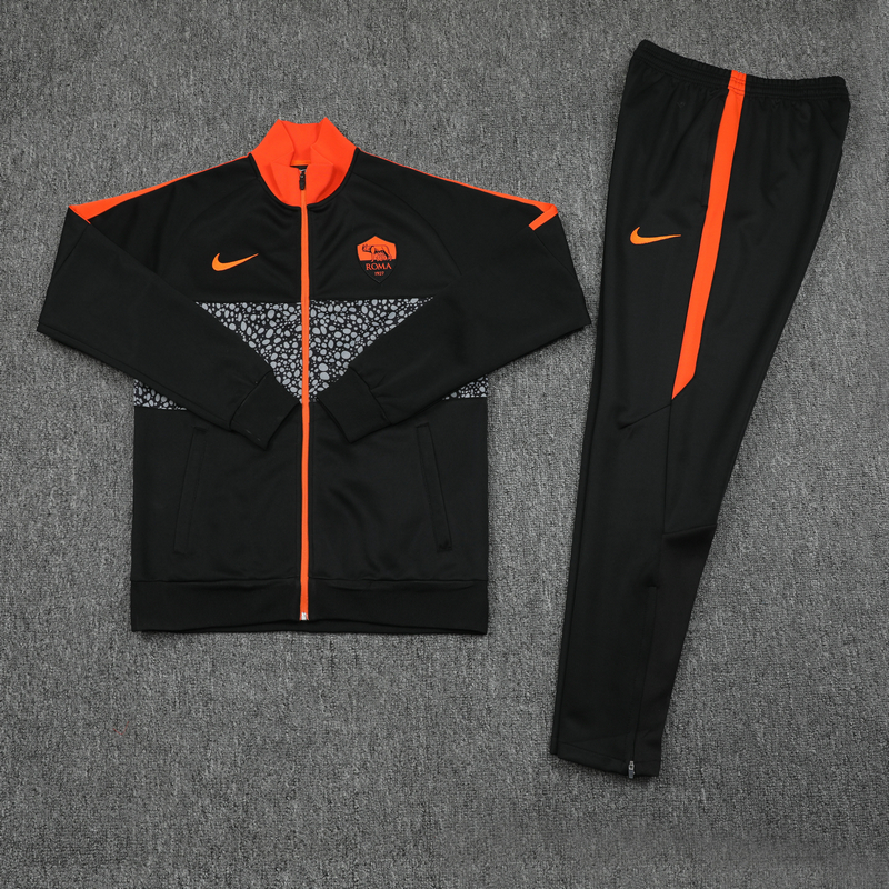 AS Roma 20-21 Black Jacket Suit